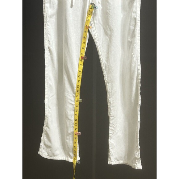 L.O.G.G & H+M Mens 33 Cotton Linen Drawstring Vacation Beach Relax Pants - Picture 5 of 11